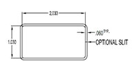 2.000 x 1.000 Inch (in) Cover (SG1426)