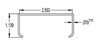 2.500 x 1.000 Inch (in) Conveyor Cover (SG2104)