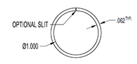 1.125 Inch (in) Outside Diameter (OD) and 1.000 Inch (In) Inside Diameter (ID) Tube Cover (SG2102)