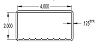 4.000 x 2.000 Inch (in) Tube (SG2141)