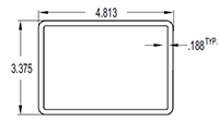 4.813 x 3.375 Inch (in) Tube (SG2442)