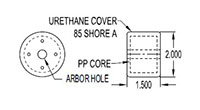 2.000 Inch (in) Outside Diameter (OD) Roller (SGN1605-390)