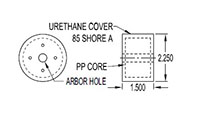 2.250 Inch (in) Outside Diameter (OD) Roller (SGN1606-390)