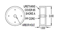 3.000 Inch (in) Outside Diameter (OD) Roller (SGN2492-390)