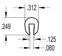 0.125 Inch (in) Flexible Edge Trim (SG2080)