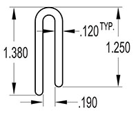 5 Millimeter (mm) U-Channel (SG1002B)