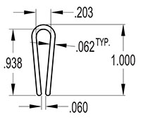 0.203 Inch (in) U-Channel (SG2220)