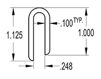 6 Millimeter (mm) U-Channel (SG1546)