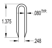 6 Millimeter (mm) U-Channel (SG1653)