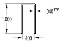 10 Millimeter (mm) U-Channel (SG1400)