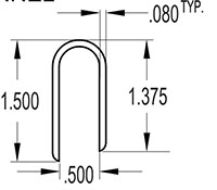 0.500 Inch (in) U-Channel (SG1710)