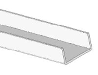 1.380 Inch (in) U-Channel (SG2384) - 2