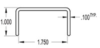 1.750 Inch (in) U-Channel (SG1767)