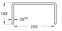 2.813 Inch (in) U-Channel (SG2405)