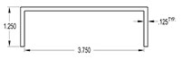 3.750 Inch (in) U-Channel (SG1035)