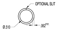 0.500 Inch (in) Tube Cover (SG1397)