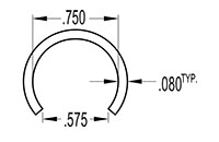 0.750 Inch (in) Tube Cover (SG1645)