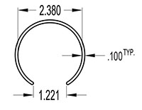 2.375 Inch (in) Tube Cover (SG1659)