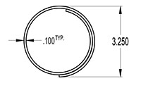 2.750 to 4.250 Inch (in) Wrap Around Cover (SG1655-LDPE-SLIT)