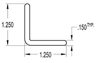 1.250 x 1.250 Inch (in) Angle (SG1687)