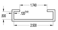 2.500 Inch (in) Foam Retainer (SG1069)