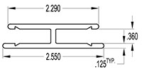 5 to 6 Millimeter (mm) H-Channel (SG2197)