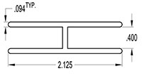 10 Millimeter (mm) H-Channel (SG1533)