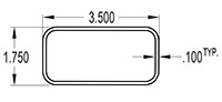 3.500 x 1.750 Inch (in) Tube (SG2413)