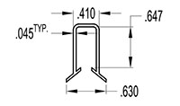 8 Millimeter (mm) Snap-on Tote Frame Clip (SG1575)