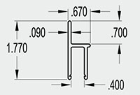 5 to 6 Millimeter (mm) Snap-on Tote Frame (SG1111A)