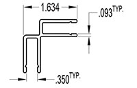 5 to 6 Millimeter (mm) Snap-on Corner (SG1973)