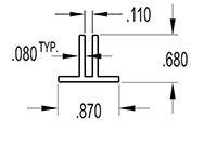 0.110 Inch (in) Divider (SG2128)