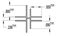 5 to 6 Millimeter (mm) Full Cross (SG1459)