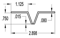 0.750 Inch (in) Hinge (SG2099)