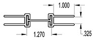 8 Millimeter (mm) Hinge (SG1073)