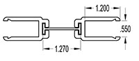 10 to 14 Millimeter (mm) Hinge (SG1418)