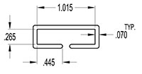 1.000 x 0.250 Inch (in) Cover (SG1831)