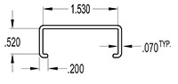 1.500 x 0.500 Inch (in) Cover (SG2454)