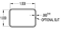 1.500 x 1.000 Inch (in) Cover (SG1548)