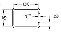 1.500 x 1.000 Inch (in) Cover (SG1764)