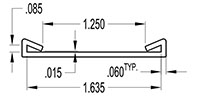 1.635 x 0.085 Inch (in) Cover (SG1735)