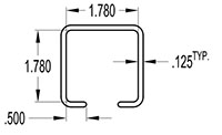 1.750 x 1.750 Inch (in) Cover (SG1589)