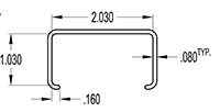 2.000 x 1.000 Inch (in) Cover (SG1709)