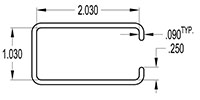 2.000 x 1.000 Inch (in) Cover (SG1661)