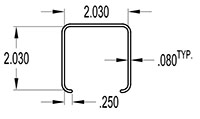 2.000 x 2.000 Inch (in) Cover (SG1613)