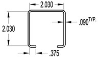 2.000 x 2.000 Inch (in) Cover (SG1166)