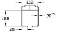 2.000 x 2.000 Inch (in) Cushioned Cover (SG1732)