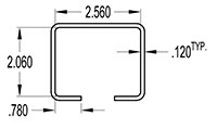 2.500 x 2.000 Inch (in) Cover (SG1189)