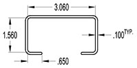 3.000 x 1.500 Inch (in) Cover (SG1451)