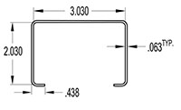 3.000 x 2.000 Inch (in) Cover (SG2539)